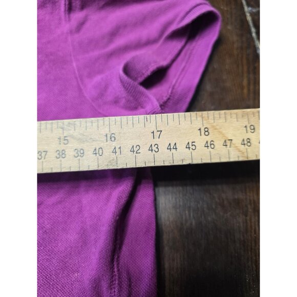 Faded Glory Purple Polo Shirt Women's Size Medium Short Sleeve - Picture 3 of 4